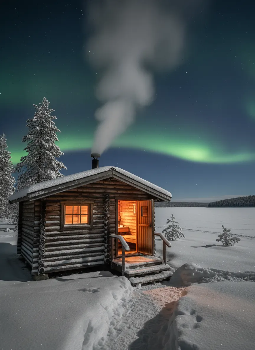 Finnish Sauna by the Lake